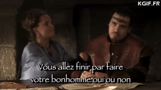 Vous allez finir par faire votre bonhomme oui ou non